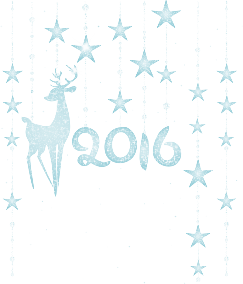 2016_Decoration_with_Deer_PNG_Clipart_Image.png