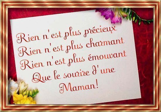 poéme pour toutes les mamans du monde