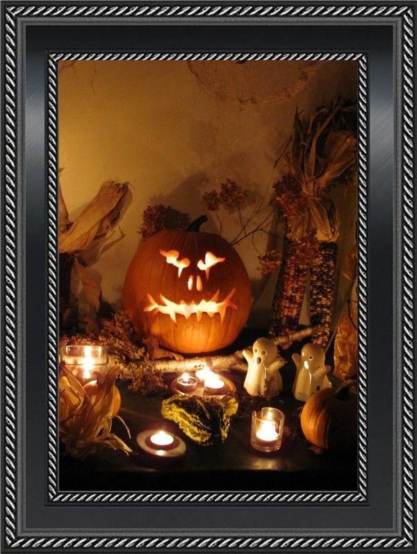 halloween sous cadre